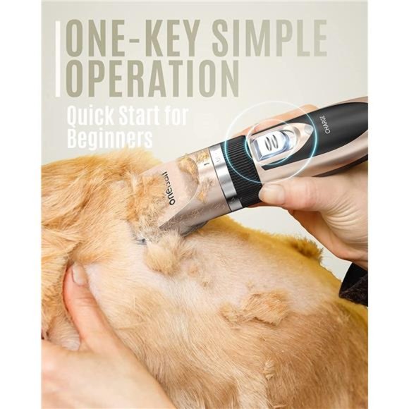 Dog Shaver Clippers Low Noise Rechargeable Cordless Electric Quiet Hair Clippers - Picture 3 of 6